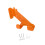Support de suspension pour tronçonneuse, support pour outils électriques, orange, robuste, multifonctionnel, 3