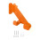 Support de suspension pour tronçonneuse, support pour outils électriques, orange, robuste, multifonctionnel, 1