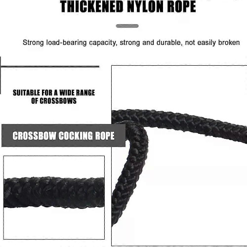 Crossbow Cocking Rope T Handle Crossbow Draw Assist Pull Cord Rope Cocker String Puller Assist Tool 2