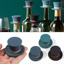 Bouchon en silicone souple pour bouteille de vin, idéal pour conserver la fraîcheur de la bière et du