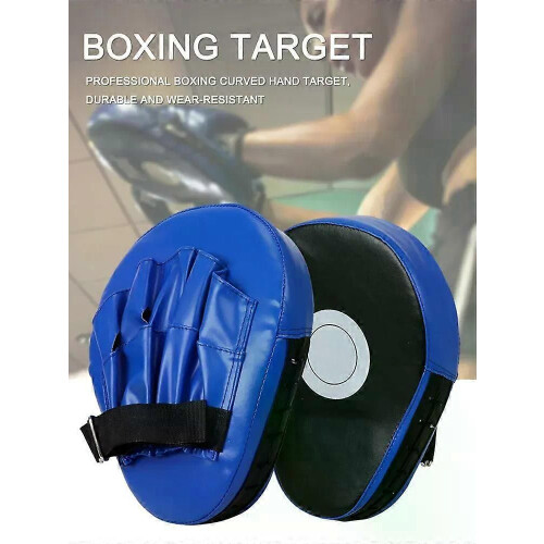 Böjda boxningshandmål PU-läder Böjda stansvantar Andningsbara boxningsvantar Kickboxningsdynor för 2
