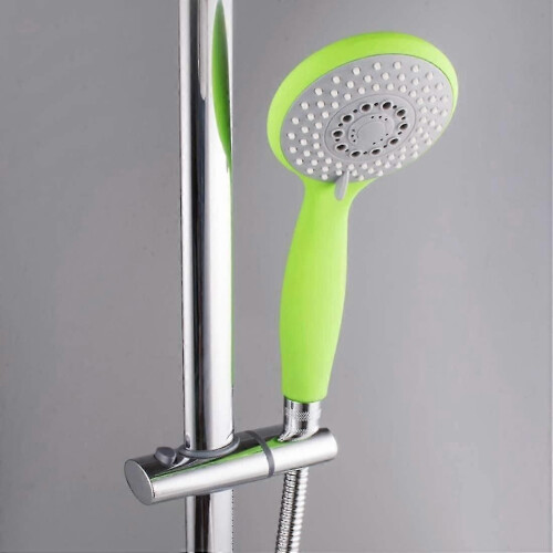 Support de pommeau de douche en ABS chromé, support de douche à clip sur barre de douche, support de 2