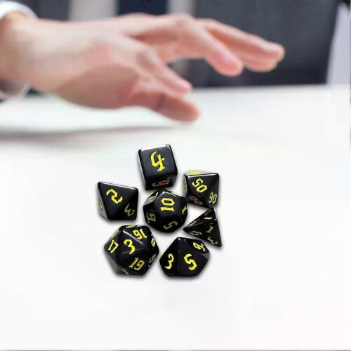 D4 D6 D8 D10 D12 D20 Mångfacetterade tärningar som bordsrollspel DND-tärningar