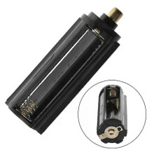 Cylindrisk typ plastbatterihållare för 3x AAA till 18650 batteriomvandlare 896C