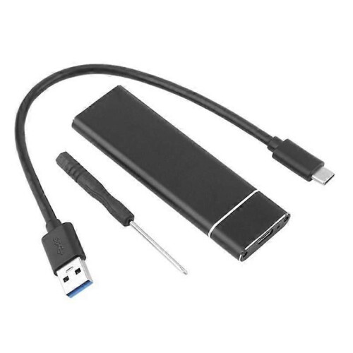 Dual Protocol M2 SSD-behuizing M2 NVMe SATA SSD-behuizing Adapter 10 Gbps USB 31 Type C externe harde