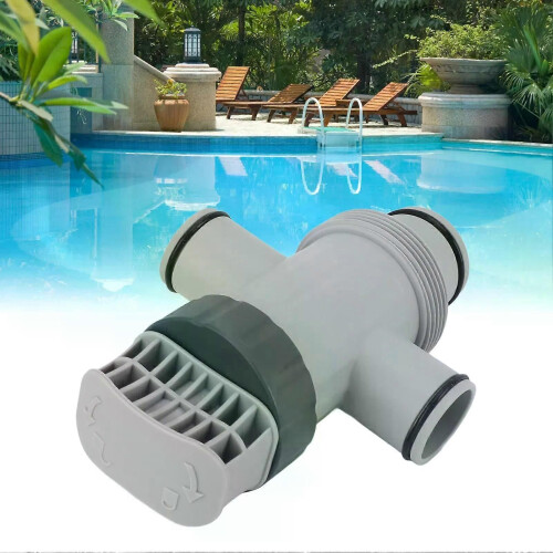 Dual Split Hose Plunger Valve for Intex 11872 Plastic Pool Part Accessory Attachment for Above Ground