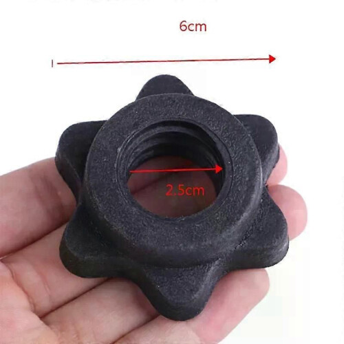 Tuerca hexagonal para mancuernas, tuerca para barra de mancuernas, collarines giratorios para barras 1