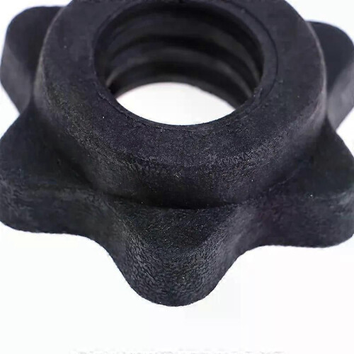 Tuerca hexagonal para mancuernas, tuerca para barra de mancuernas, collarines giratorios para barras 2