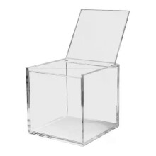 Slitstark Kaffeförvaringslåda i akryl Kaffehållarställ Nordic Transparent Dammtät för fodral med lock