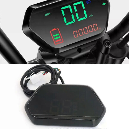 Citycoco Speedometer LED Display Meter 48/60/72V Meter Speed Battery Turn Light Head Light Display For