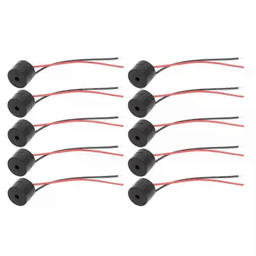 Slitstarkt summerverktyg Active Active Piezo Beeper Summer Connector Electronic Wired Elegant Design