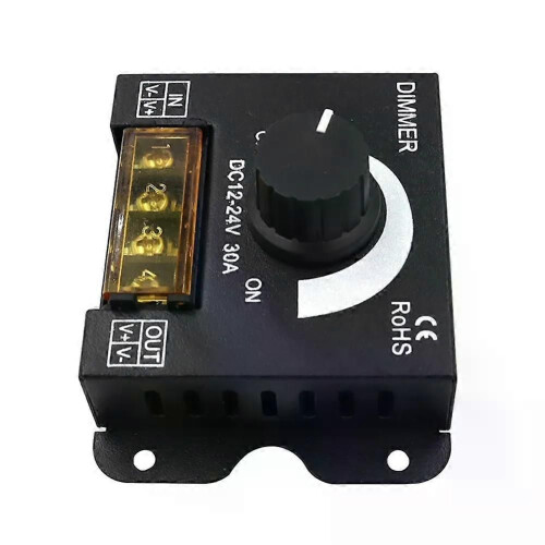 DC 12V-24V LED Dimmer Switch 30A LED Dimmer Controller PWM Digital Steglös Dimmer för Lamp Strip 2