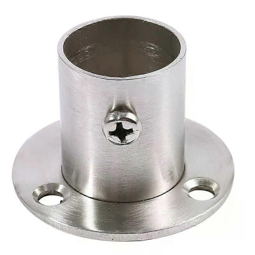 Garderob Garderob 22mm Dia Rör Hängskena Stöd End Support Bracket