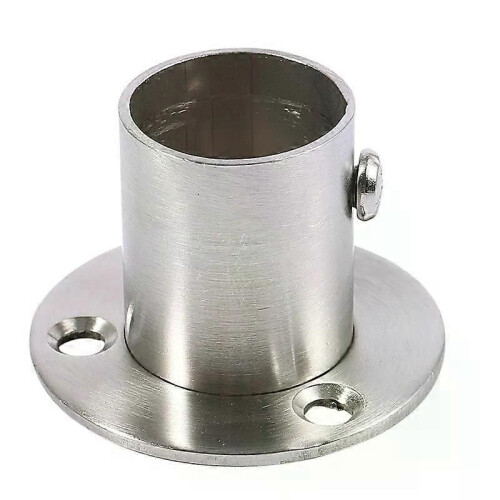 Garderob Garderob 22mm Dia Rör Hängskena Stöd End Support Bracket 1