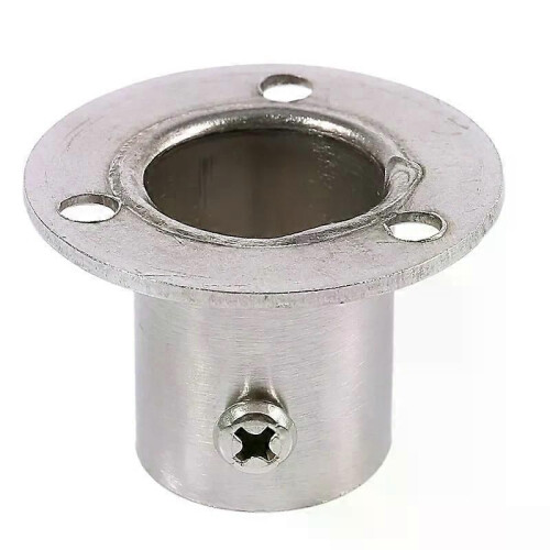 Garderob Garderob 22mm Dia Rör Hängskena Stöd End Support Bracket 2