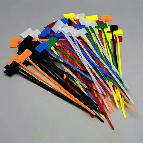 Easy Mark Nylon Cable Ties Tag Labels Plastic Loop Ties Markers Cable Tag Self-locking Zip Ribbon Home 1