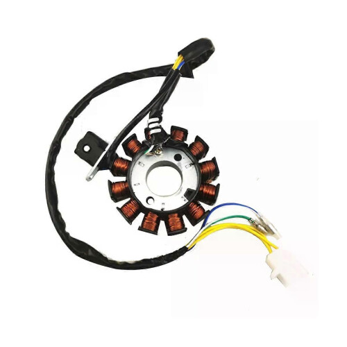 Spole 12-polig Stator DC Spole Tändstator för GY6 125Cc 150Cc
