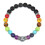 Buntes Perlenarmband Sternzeichen Vulkanstein Elastische Seilperlen 4