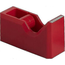 Bunter Schreibtisch-Klebebandspender - Rot