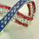 Broches et rubans en strass avec drapeau américain et strass 5