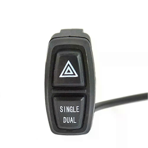E-Bike Single Dual Hazard Indicator Switch Double Lock Double Button Electric Scooter Conversion Parts