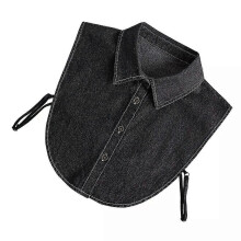 Dickie Denim Fake Collar Anti Bark för hundar Vit blus Dam Dressy False Lady Bust Arbetsskjorta