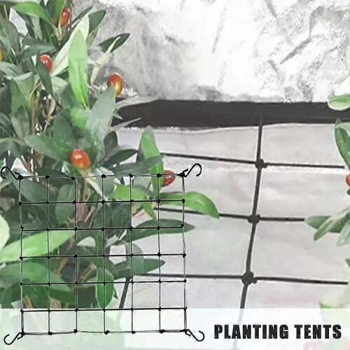 Elastic Polyester Growing Tent Stretchable Mesh Trellis Net Plant Support With 4 Hooks Support Garden 2