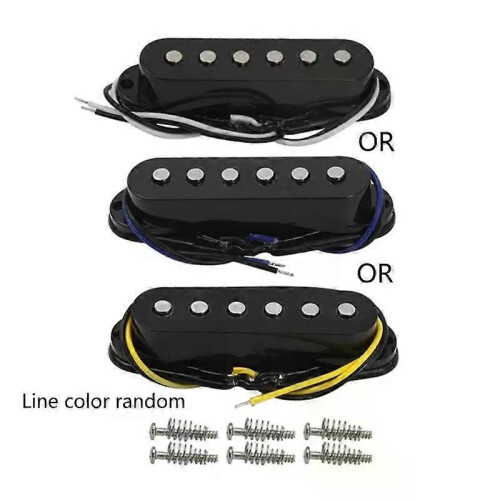 Micro de guitare électrique, aimant en céramique, manche, chevalet central, micros à simple bobinage 1