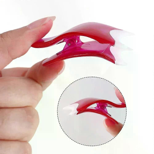 False Eyelash Assistant Portable Eyelash Applicator Tweezers Clip Plastic Eye Makeup Tool For Full Strip 2
