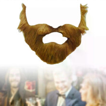 Accesorios de disfraz de barba falsa para hombres, divertido disfraz de simulación de bigote para