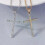 Collana con croce alla moda per donne e uomini, colore oro e argento, collana con crocifisso di Gesù 3