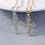 Collana con croce alla moda per donne e uomini, colore oro e argento, collana con crocifisso di Gesù 2