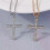 Collana con croce alla moda per donne e uomini, colore oro e argento, collana con crocifisso di Gesù 5