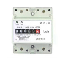Elektrisk enfas tvåtråds AC 220V 100A Energimätare KWh Motförbrukning Analog el