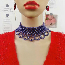 Fashion Women Girls Korean Pearl Necklace Exquisite Elegant Beaded Tassel Wedding Party Jewelry For