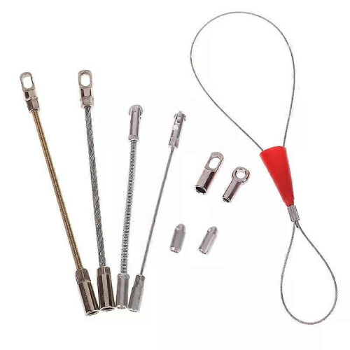 Electrician Automatic Thread Guide Connector Head Thread Guide Wire Cable Elastic Threader Cable Puller 1