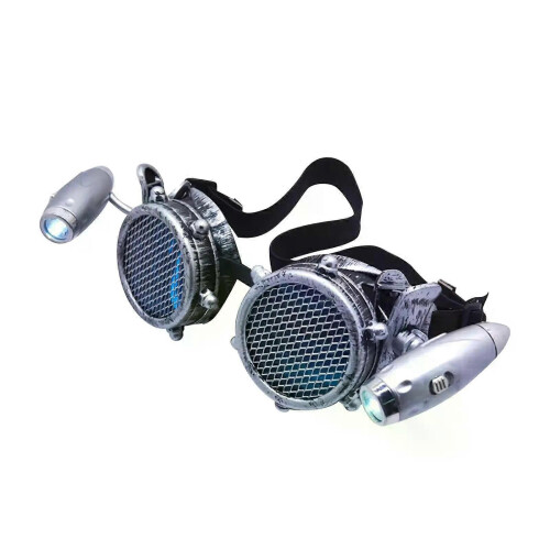 Lunettes de soleil style steampunk à LED, accessoires photo interchangeables et détachables pour spectacles