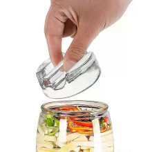 Fermentatie glazen gewicht met gemakkelijk vast te pakken handvat, zwaar glazen fermentatiedeksel voor
