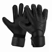 Vingerbescherming Keepershandschoenen Slijtvaste zwarte latex voetbalhandschoenen Duurzame handbescherming