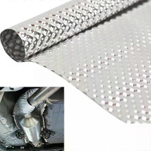 Geëmbosseerd aluminium auto-uitlaat hitteschild kit hitteschild brandwerende vloerpan tank turbo spruitstuk