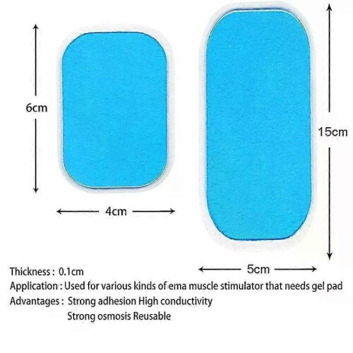 Coussin de remplacement pour EMS Abs, autocollant hydrogel, coussin de massage, stimulateur musculaire, 1