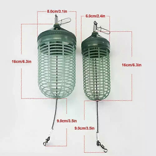 Angeln Feeder Fluoreszenz Köder Werfer Korb Feeder Halter Angeln Köder Käfig Angeln Zubehör 1
