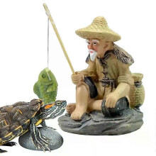 Ornamento da pesca per decorazioni da tavolo, accessori per case delle bambole, ornamenti per acquari,