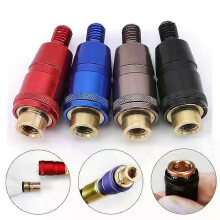 Hengelstangconnector 8 mm schroeven Snelontgrendeling Netkopadapter Vislanding Harpoen Dip Aluminium