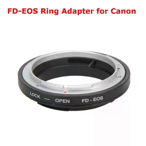 Voor FD-EOS FD lensadapterring met optisch glas Focus Infinity-vatting voor Canon EOS EF-camera 500d