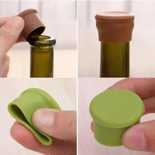Bouchon de bouteille de vin en silicone souple et durable 2