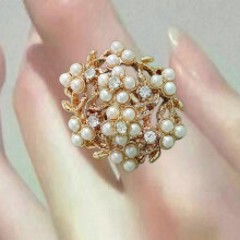 Bloemenring Sieraden Accessoires Stralende Open Ring voor Verjaardagsfeestjes Vrouwen