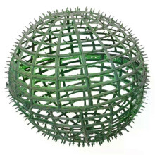 Estante para arreglos florales con forma de bola de hierba, soporte para adornos, globo para plantas,