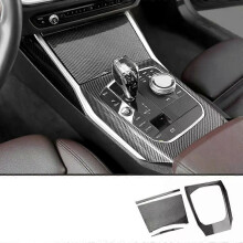 Per BMW Serie 3 Serie 4 G20 G21 G22 - Kit di adesivi per interni in fibra di carbonio ABS per pannello