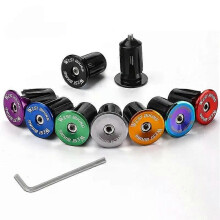Voor MTB Racefiets Stuur Einddoppen Aluminiumlegering Stuur Eindkap BMX Fiets Grip Meerkleurige Hoes